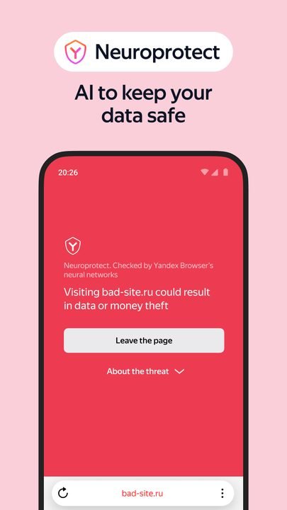 Yandex Browser: captura de pantalla 4 de la app